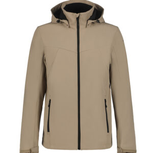 Icepeak Brimfield 257970682I061 grijze heren outdoor softshell jas met capuchon