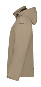 Icepeak Brimfield 257970682I061 grijze heren outdoor softshell jas met capuchon