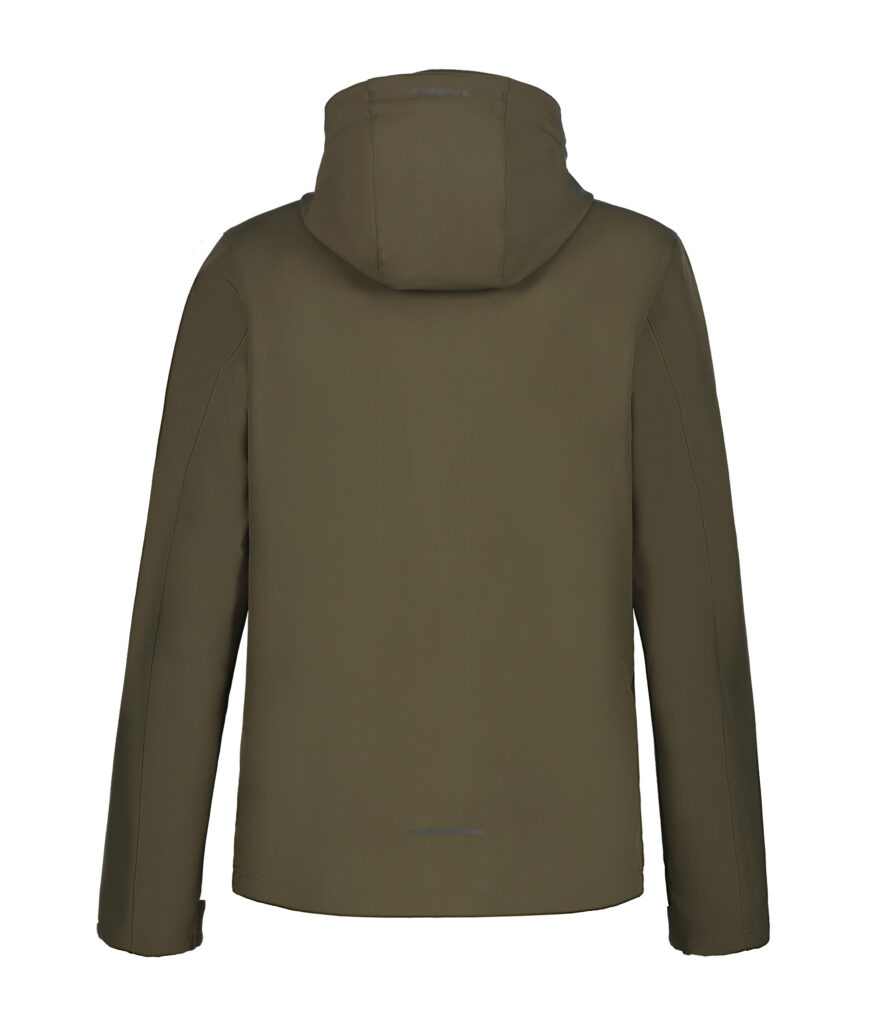 Icepeak Brimfield 257970682I574 groene heren outdoor softshell jas met capuchon
