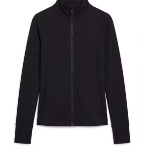 Calvin Klein LVGWS6J426 UB1 Soft Sport Full Zip zwart dames vest met doorlopende ritssluiting