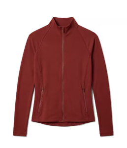 Calvin Klein LVGWS6J426 XWB Soft Sport Full Zip Spiced Apple rood dames vest met doorlopende ritssluiting