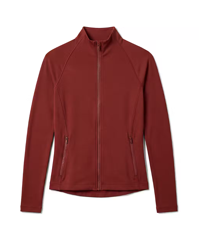 Calvin Klein LVGWS6J426 XWB Soft Sport Full Zip Spiced Apple rood dames vest met doorlopende ritssluiting