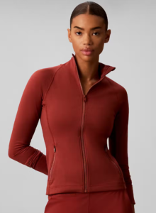 Calvin Klein LVGWS6J426 XWB Soft Sport Full Zip Spiced Apple rood dames vest met doorlopende ritssluiting