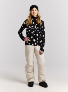 Protest PRTTopsy JR 12962004 True Black zwarte meiden ski pulli met korte rits