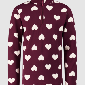 Protest PRTTopsy JR 12962004 Current Purple paarse meiden ski pulli met korte rits