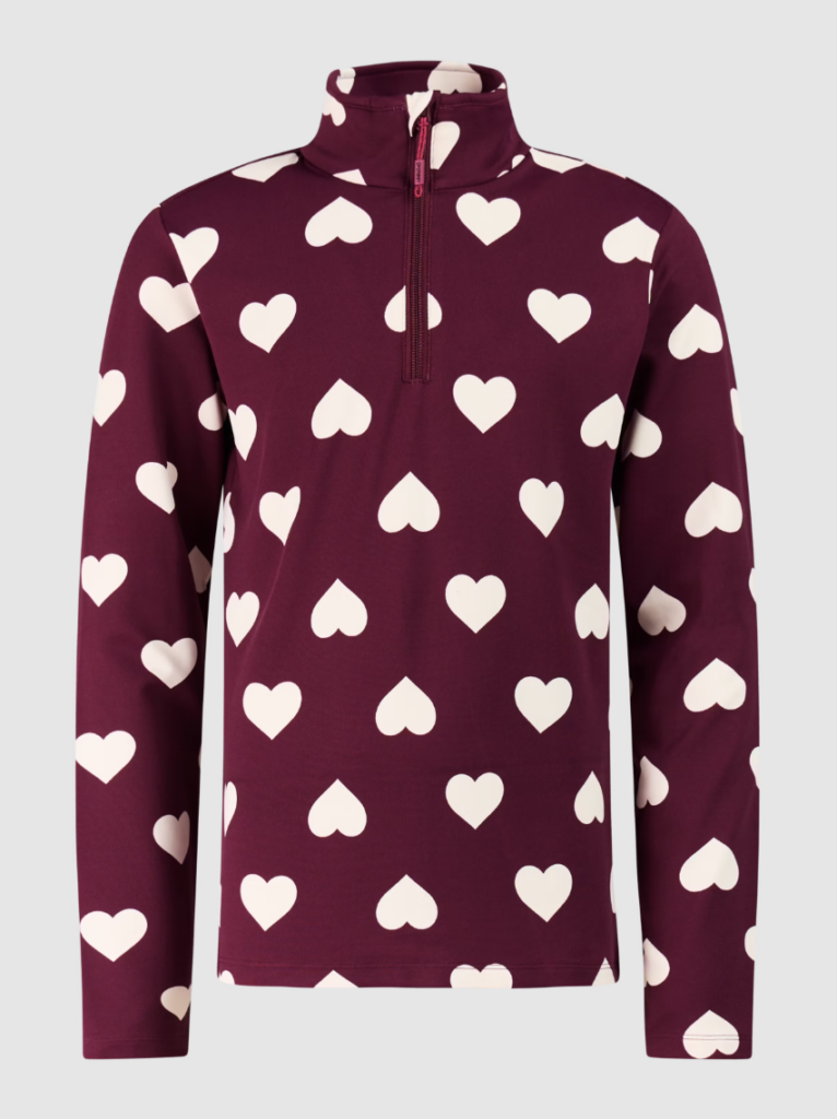 Protest PRTTopsy JR 12962004 Current Purple paarse meiden ski pulli met korte rits