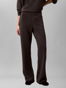 Calvin Klein LVGWF6P603 YZ3 Black Oyster Cupro Knit Sweatpant zwarte dames sweatpant