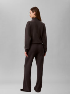 Calvin Klein LVGWF6P603 YZ3 Black Oyster Cupro Knit Sweatpant zwarte dames sweatpant
