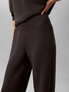 Calvin Klein LVGWF6P603 YZ3 Black Oyster Cupro Knit Sweatpant zwarte dames sweatpant