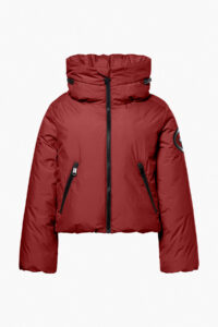 Goldbergh Porter Ski Jacket GB00214264-4748 Vino Rosso kort donsjack met grote kraag