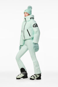 Goldbergh Porter Ski Jacket GB00214264-6657 Matcha Mint kort donsjack met grote kraag