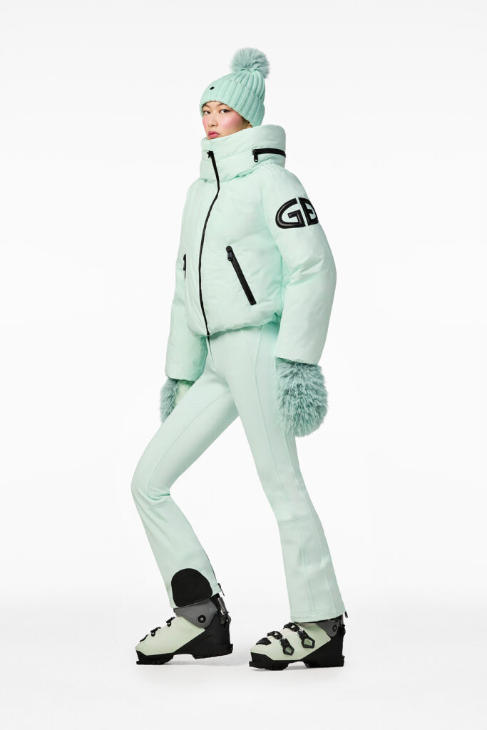 Goldbergh Porter Ski Jacket GB00214264-6657 Matcha Mint kort donsjack met grote kraag