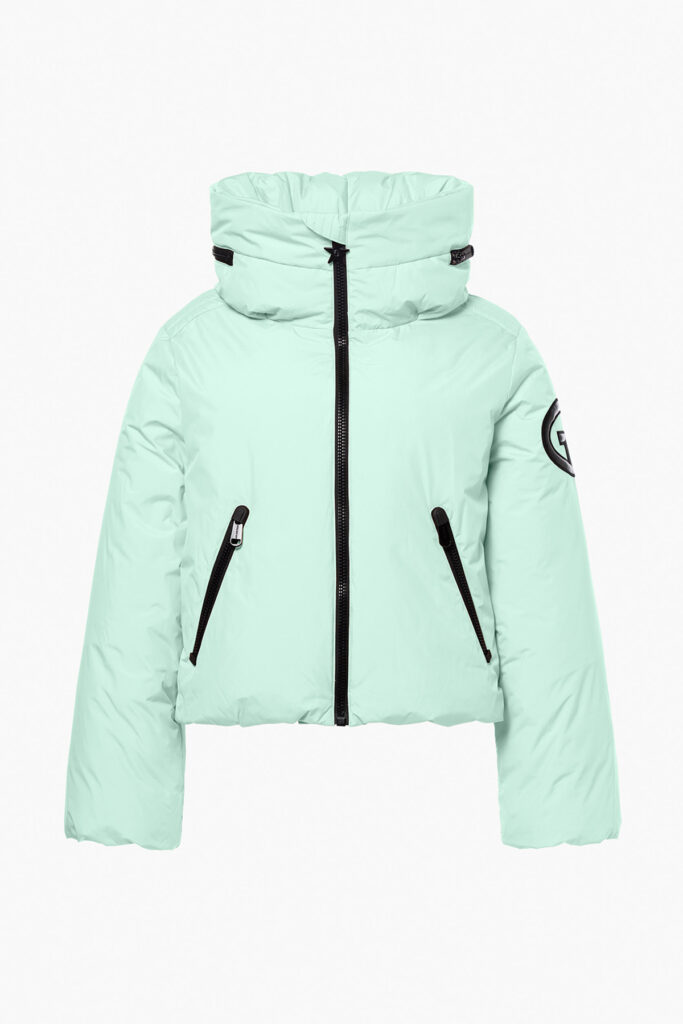 Goldbergh Porter Ski Jacket GB00214264-6657 Matcha Mint kort donsjack met grote kraag