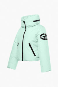 Goldbergh Porter Ski Jacket GB00214264-6657 Matcha Mint kort donsjack met grote kraag