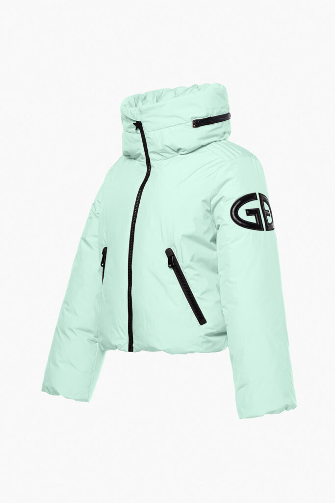 Goldbergh Porter Ski Jacket GB00214264-6657 Matcha Mint kort donsjack met grote kraag