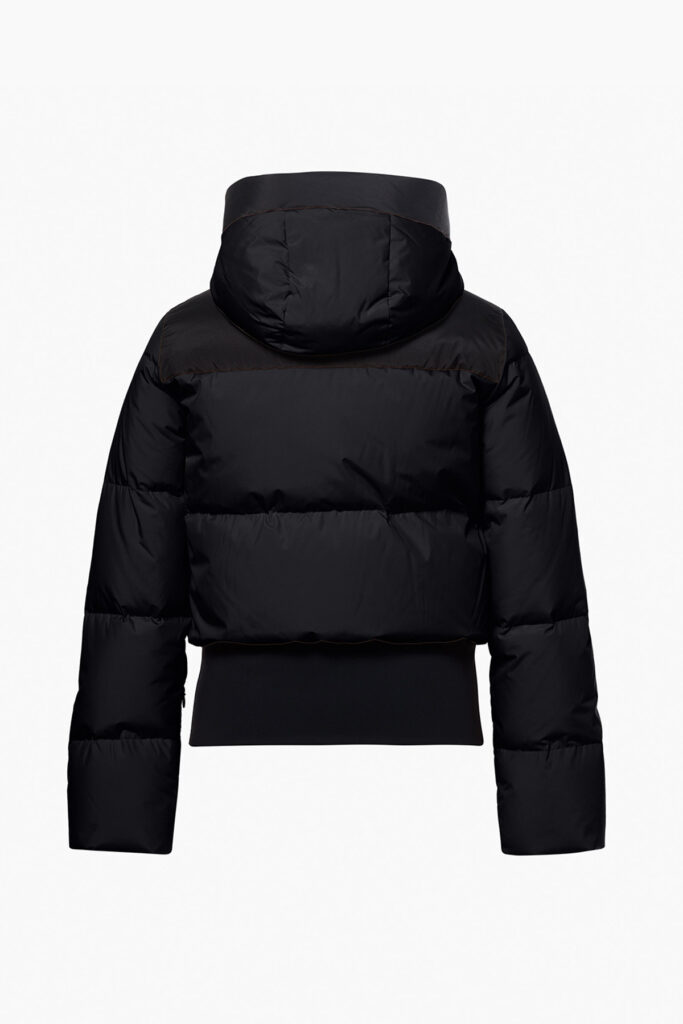 Goldbergh Village Ski Jacket GB002.15.263 Black zwarte dames skijas met capuchon en merkembleem