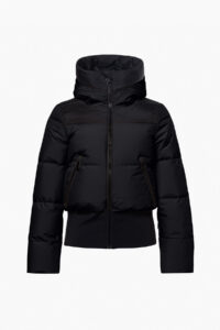 Goldbergh Village Ski Jacket GB002.15.263 Black zwarte dames skijas met capuchon en merkembleem