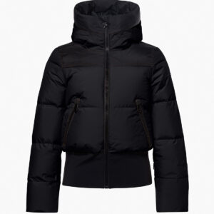 Goldbergh Village Ski Jacket GB002.15.263 Black zwarte dames skijas met capuchon en merkembleem