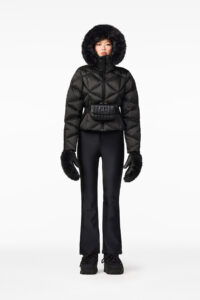 Goldbergh Harumi Faux Ski Jacket GB00312264-9000 Black gewatteerd donsjack met afneembare kraag van imitatiebont