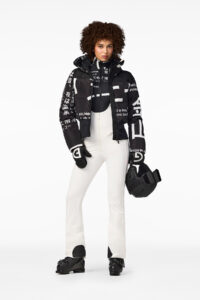Goldbergh GB047.10.264 0048 Gaito Ski Jacket dames skijas met Street Sign print Black White