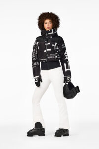 Goldbergh GB047.10.264 0048 Gaito Ski Jacket dames skijas met Street Sign print Black White