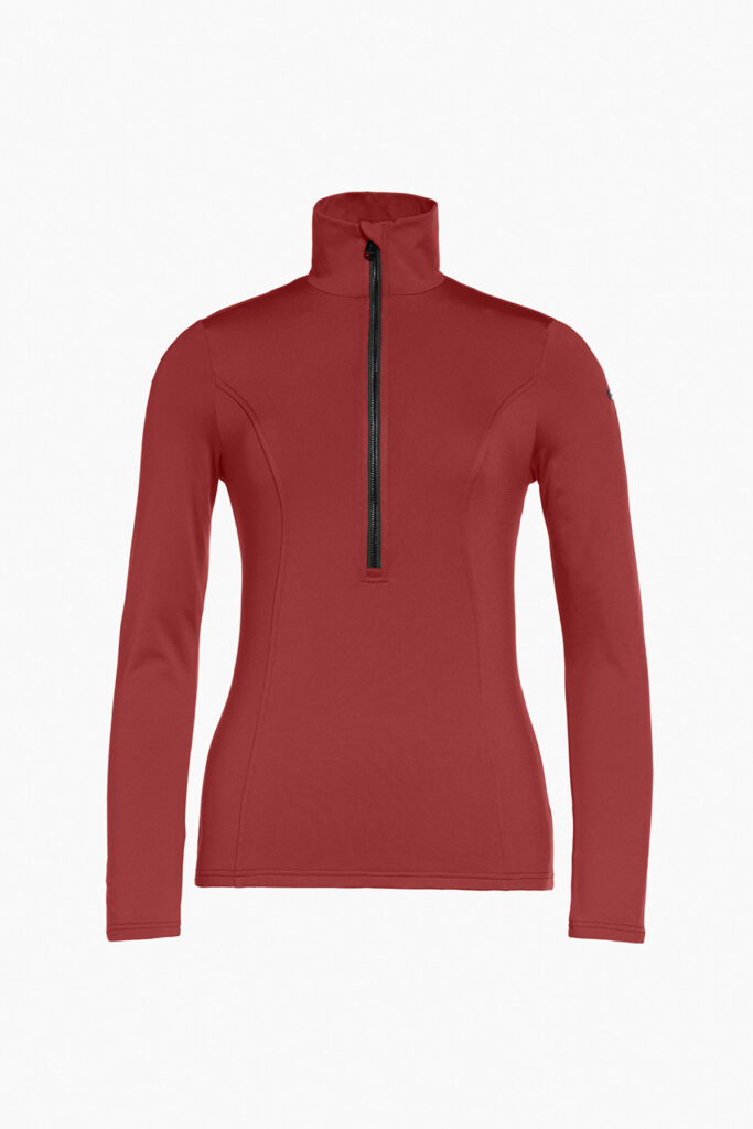 Goldbergh GB300.20.264 4748 Serena Ski Pully bordeauxrode dames skipully Vino Rosso met halvelange rits