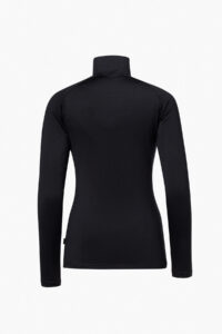 Goldbergh Bright Star Ski-Pully GB300-26-264-9000 Black zwarte dames ski pully met diagonale rits en sterrenprint