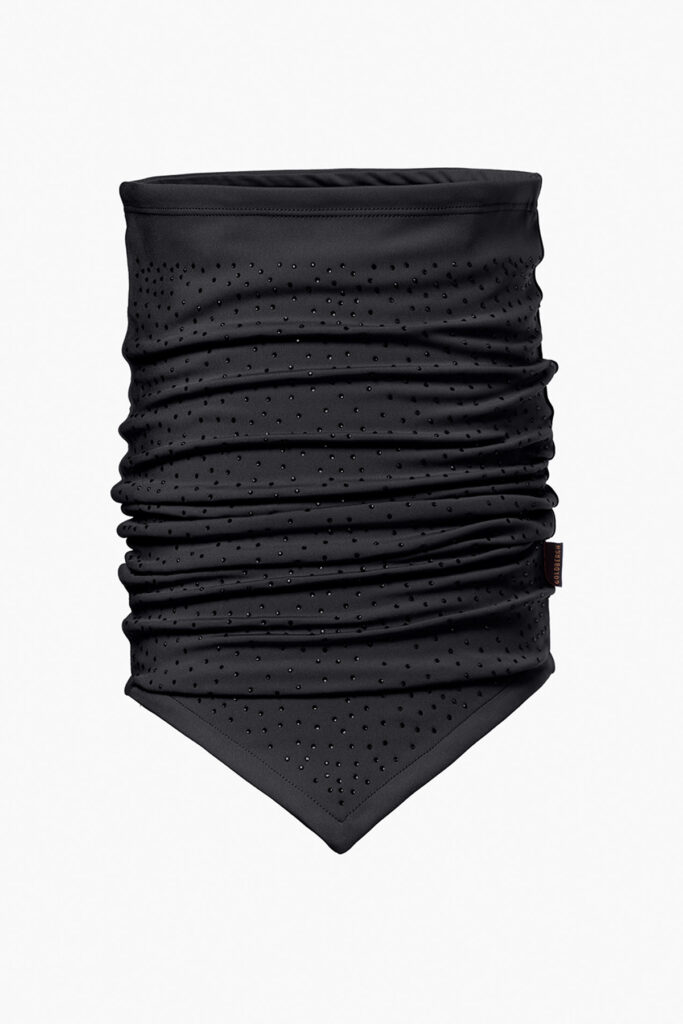 Goldbergh Sprankelende Nekwarmer GB31001264-9000 Black zwarte dames nekwarmer met all-over kleine strass-steentjes