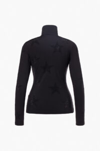 Goldbergh Yura Ski-Trui YURAGB310-21-264-9000 Black zwarte dames ski pully met fonkelende strass sterren