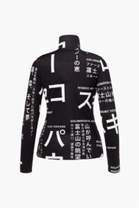 Goldbergh GB321.20.264 0048 Misato Ski Pully dames skipully met Street Signs print in zwart en wit