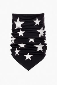 Goldbergh Anzu Sterren Nekwarmer ANZUGB325-01-264-9000 Black zwarte dames nekwarmer met sterrenprint