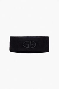 Goldbergh GB Warmth Headband GB600.09.263 Black zwarte dames hoofdband met voering en merkembleem