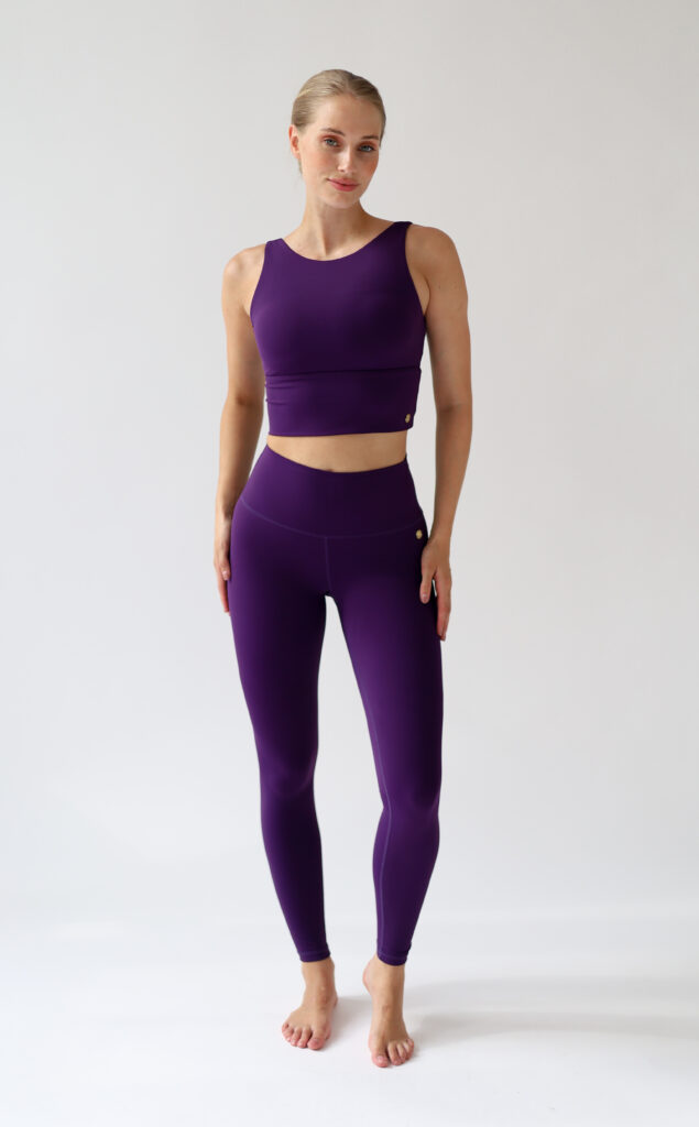 House of Gravity Signature Leggings HG-500-2604-3800 Deep Plum Amethyst paarse dames sportlegging
