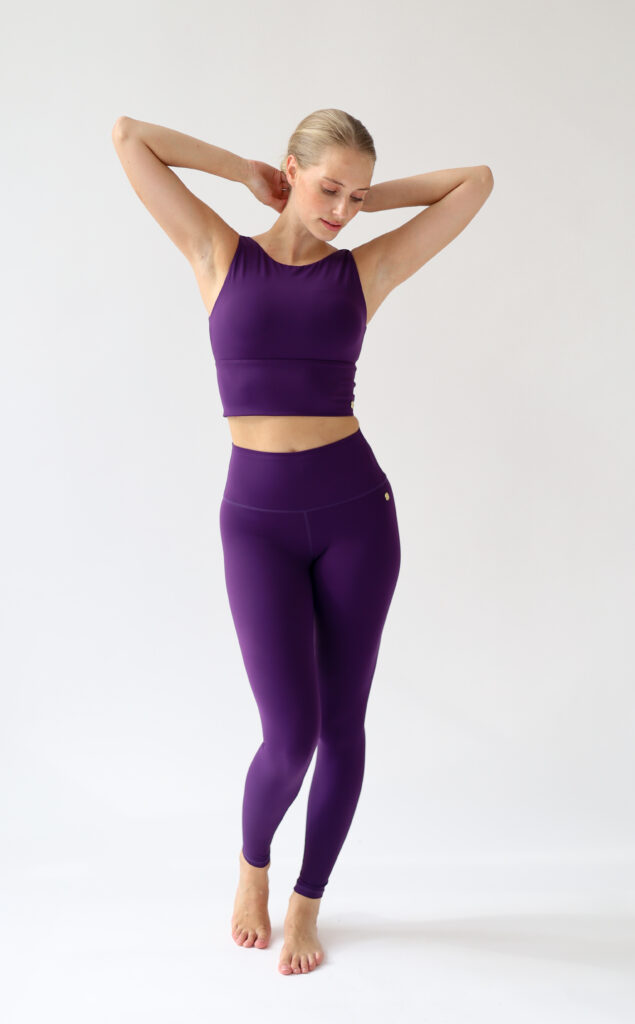 House of Gravity Signature Leggings HG-500-2604-3800 Deep Plum Amethyst paarse dames sportlegging