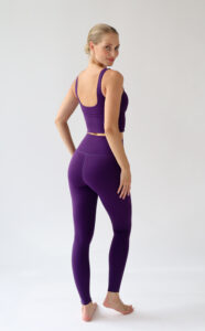 House of Gravity Divine Crop Top HG-100-2604-3800 Deep Plum Amethyst donkerpaarse dames crop top