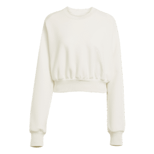 adidas ALL SZN Crew Sweatshirt JV9893 off white dames trui met relaxed fit