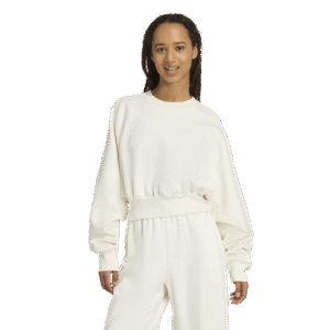 adidas ALL SZN Crew Sweatshirt JV9893 off white dames trui met relaxed fit