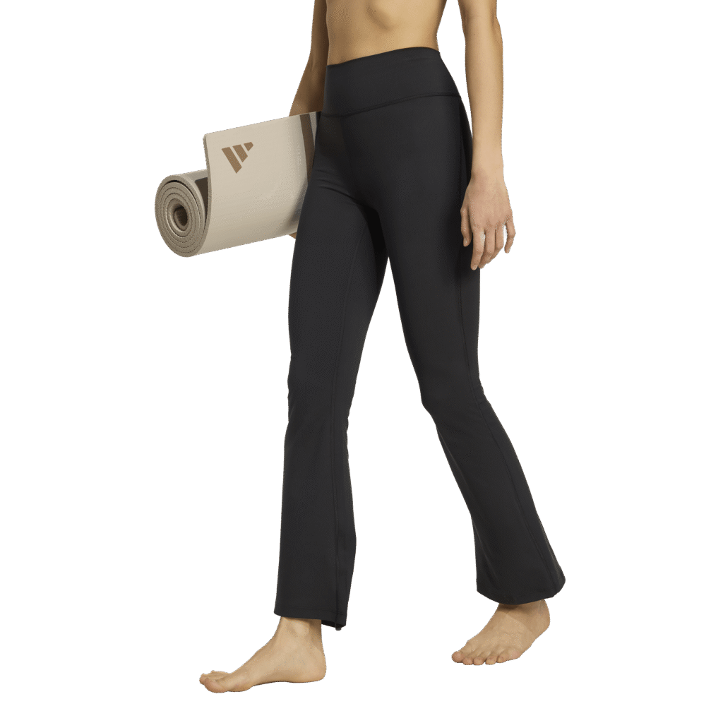 adidas All Me Essentials Flare Tights JW7667 Black zwarte dames sportlegging met uitlopende pijpen