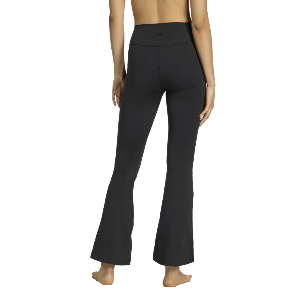 adidas All Me Essentials Flare Tights JW7667 Black zwarte dames sportlegging met uitlopende pijpen