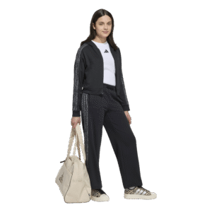 Adidas jg an 3s ft pt KC7199 black/multco/gresix zwarte meisjes trainingsbroek met gekleurde 3-Stripes