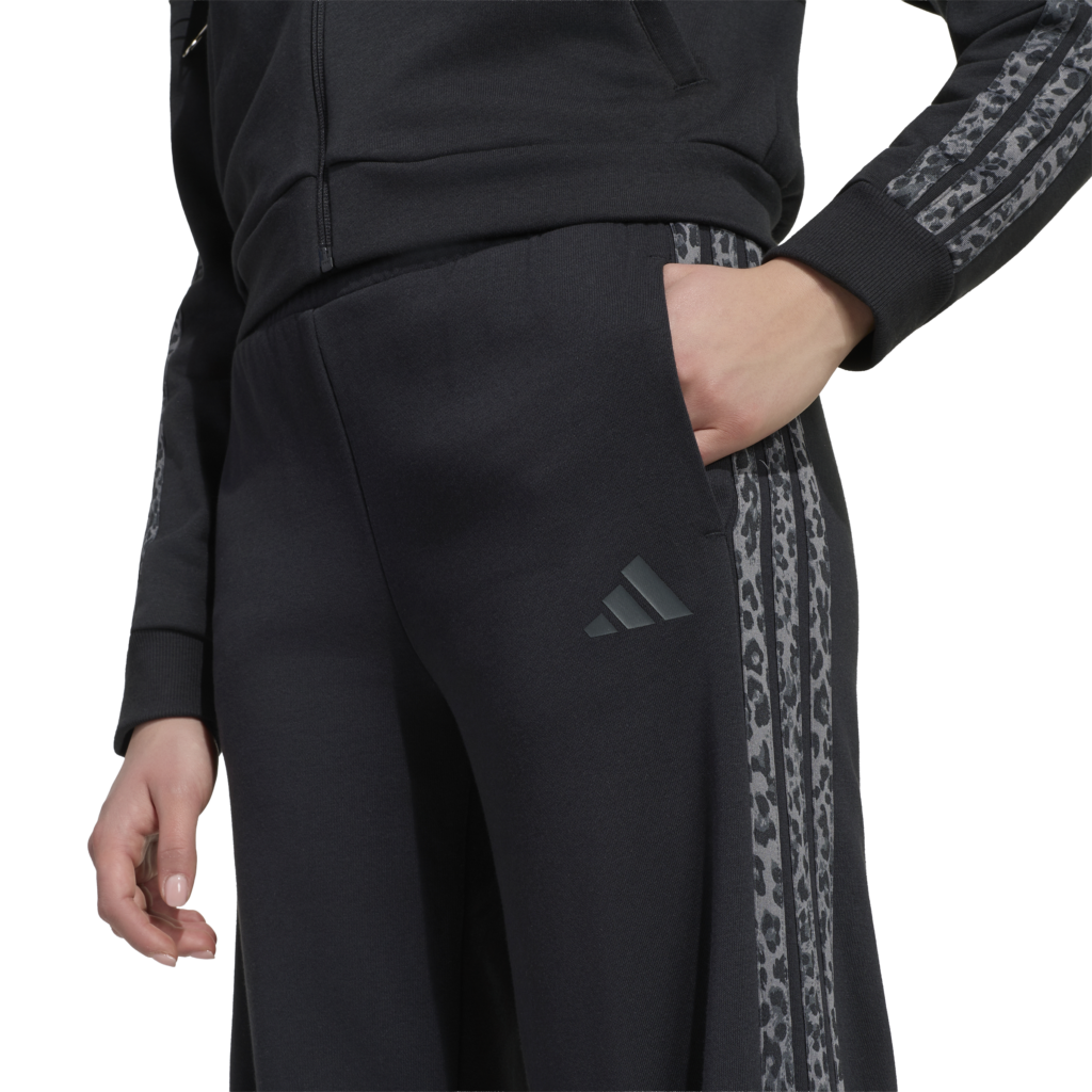 Adidas jg an 3s ft pt KC7199 black/multco/gresix zwarte meisjes trainingsbroek met gekleurde 3-Stripes