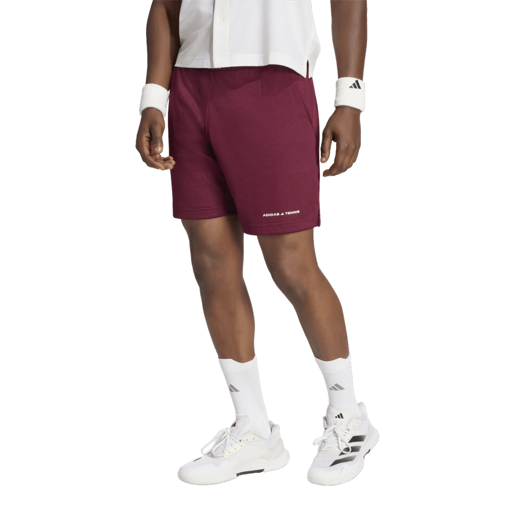 adidas KF4897 heren tennisshort met diepe ballenzakken en elastische tailleband