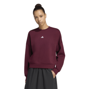 adidas W SL FC SWT KF8421 zachte dames fleece sweater met geborduurd logo