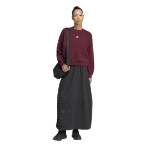 adidas W SL FC SWT KF8421 zachte dames fleece sweater met geborduurd logo