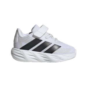 adidas KI1680 Galaxy 7 EL I zwarte baby- en peuterschoenen met elastische veters en klittenband Black White