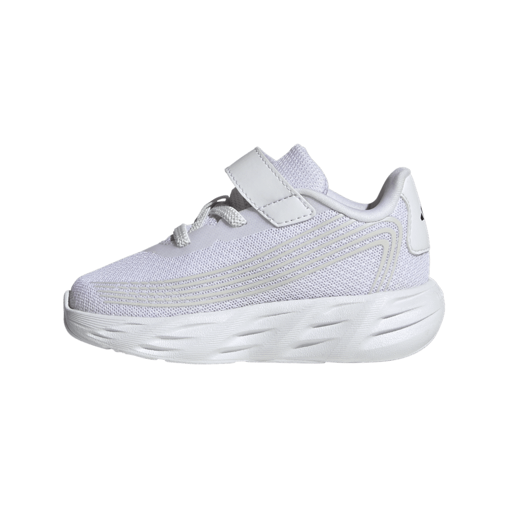 adidas KI1680 Galaxy 7 EL I zwarte baby- en peuterschoenen met elastische veters en klittenband Black White