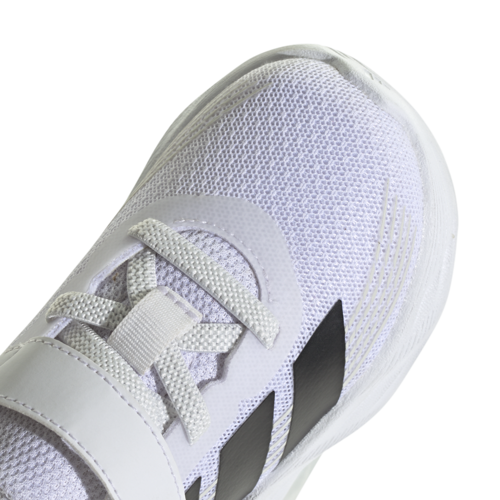 adidas KI1680 Galaxy 7 EL I zwarte baby- en peuterschoenen met elastische veters en klittenband Black White