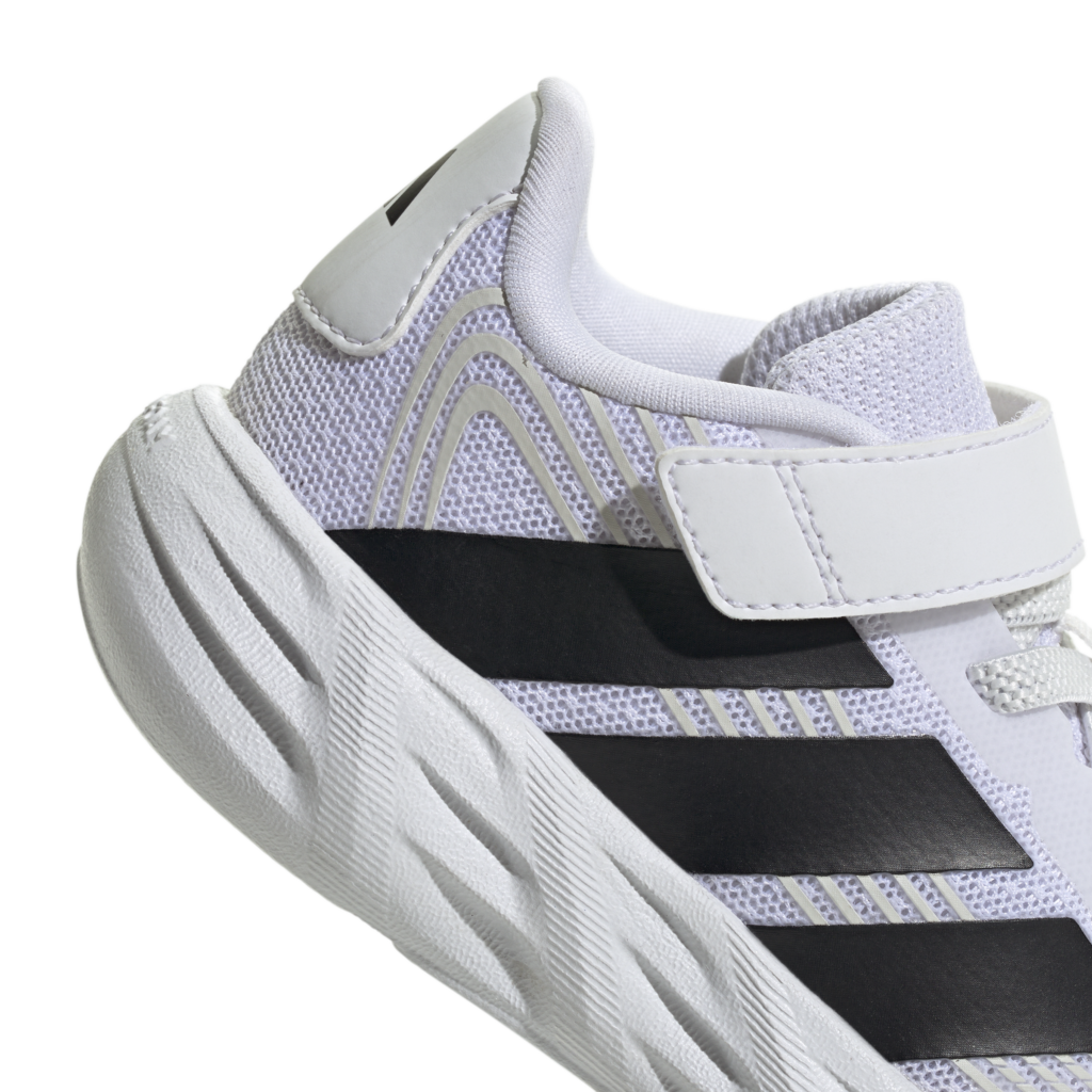 adidas KI1680 Galaxy 7 EL I zwarte baby- en peuterschoenen met elastische veters en klittenband Black White