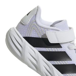 adidas KI1680 Galaxy 7 EL I zwarte baby- en peuterschoenen met elastische veters en klittenband Black White