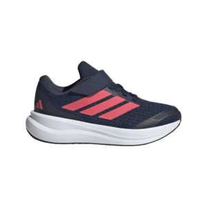 adidas KI1772 Runfalcon 5 EL C zwarte kinderschoenen met elastische veters en klittenband Black White